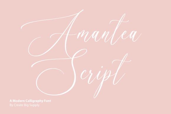 Amantea Script Font Poster 1