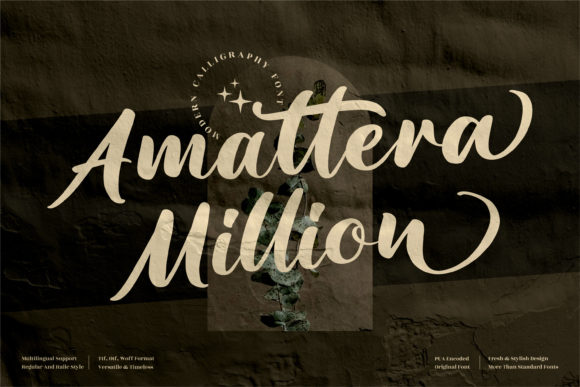 Amattera Million Font Poster 1