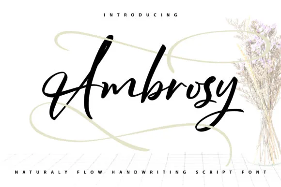 Ambrossy Font Ambrossy Font Poster 1