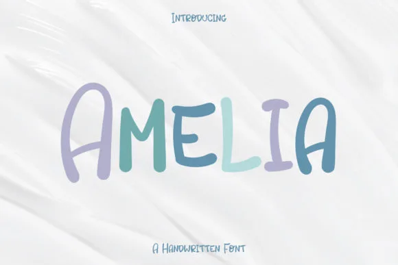 Amelia Font Amelia Font Poster 1