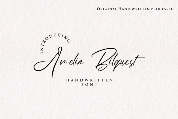 Amelia Bilquest Font Poster 1