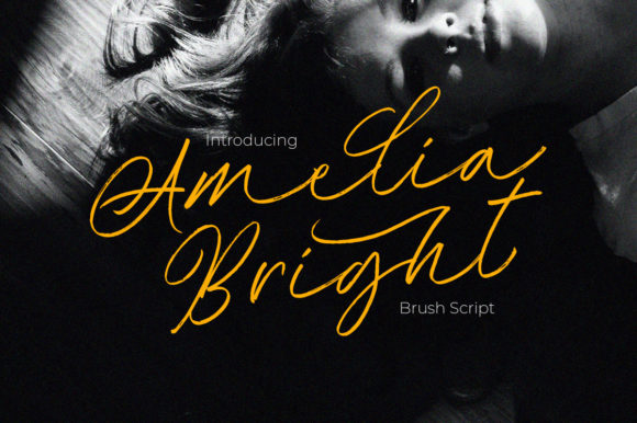 Amelia Bright Font Poster 1