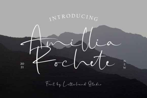 Amillia Rochete Font Poster 1