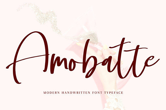 Amobatte Font Poster 1