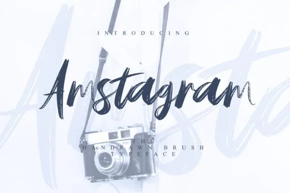 Amstagram Font Amstagram Font Poster 1