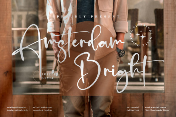 Amsterdam Bright Font Poster 1