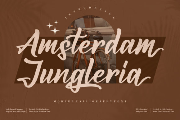Amsterdam Jungleria Font Poster 1