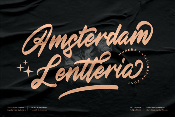 Amsterdam Lentteria Font Poster 1