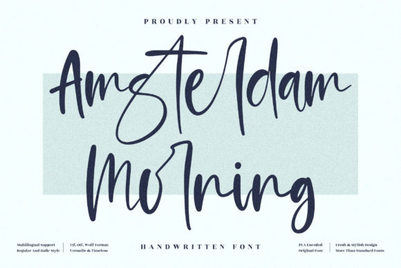 Amsterdam Morning Font Poster 1