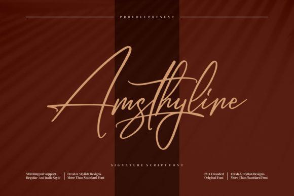 Amsthyline Font Poster 1