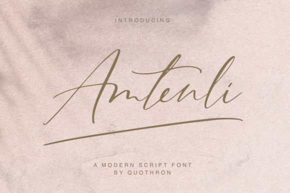 Amtenli Script Font