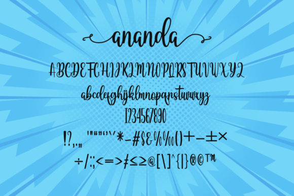 Ananda Font Poster 5