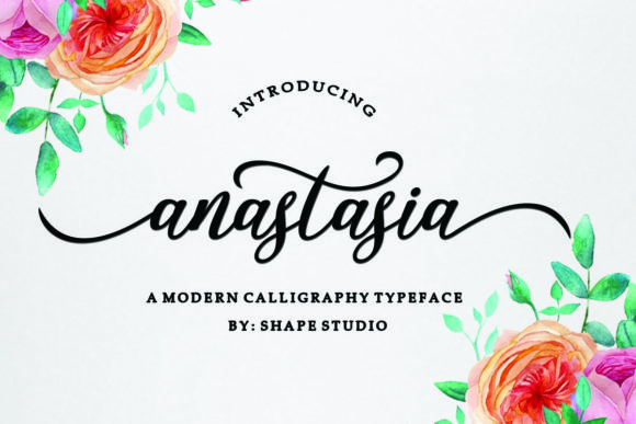 Anastasia Script Font Poster 1