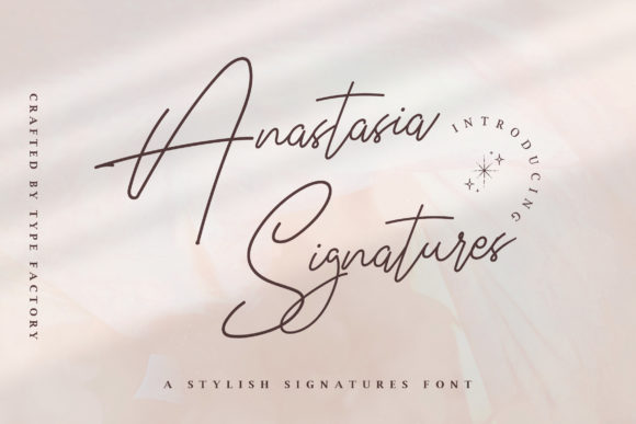 Anastasia Signature Font Poster 1