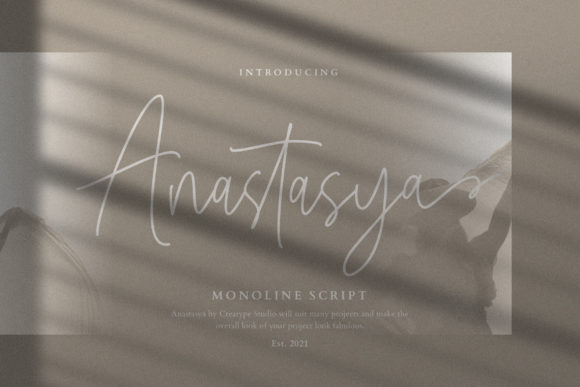 Anastasya Script Font Poster 1