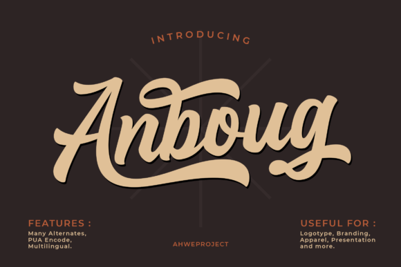 Anboug Font Poster 1