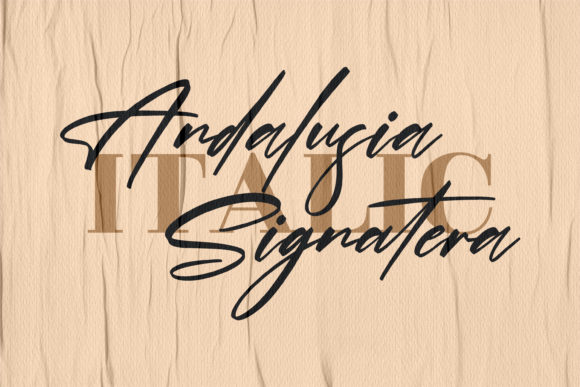 Andalusia Signatera Font Poster 2