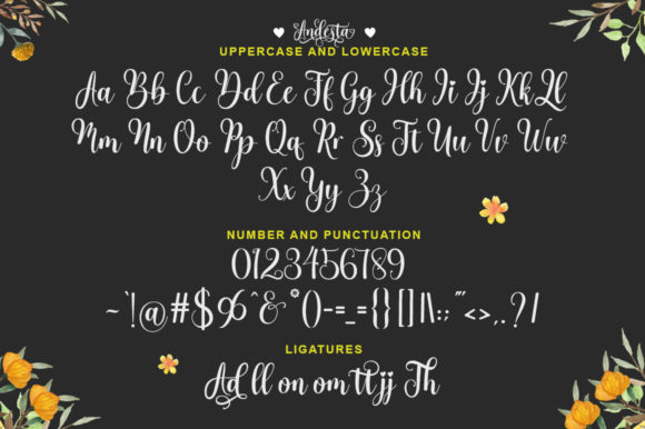 Andesta Font Poster 5