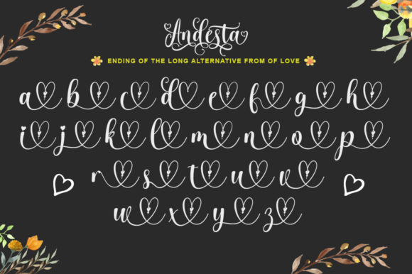 Andesta Font Poster 7