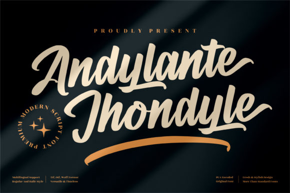 Andylante Jhondyle Font Poster 1