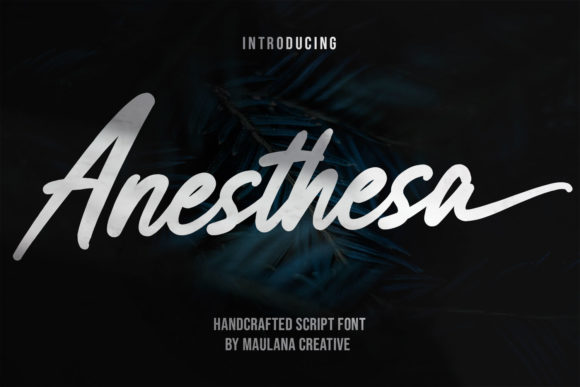 Anesthesa Font Poster 1