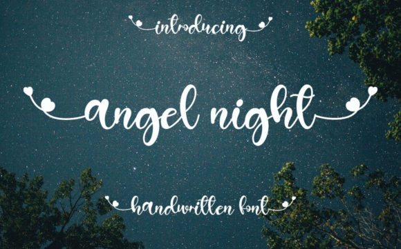 Angel Night Font Poster 1