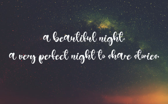 Angel Night Font Poster 2