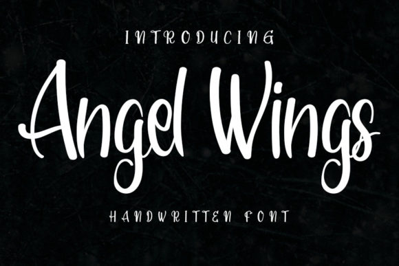 Angel Wings Font Poster 1