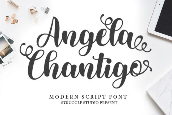 Angela Chantigo Font Poster 6