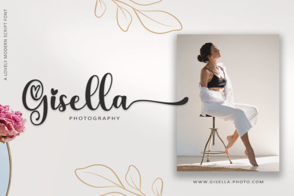 Angela Lovely Font Poster 7