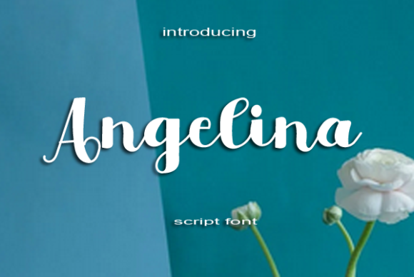 Angelina Font Poster 2