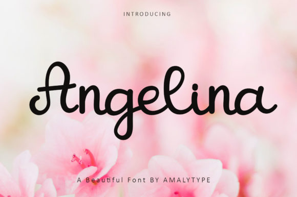 Angelina Font Poster 1