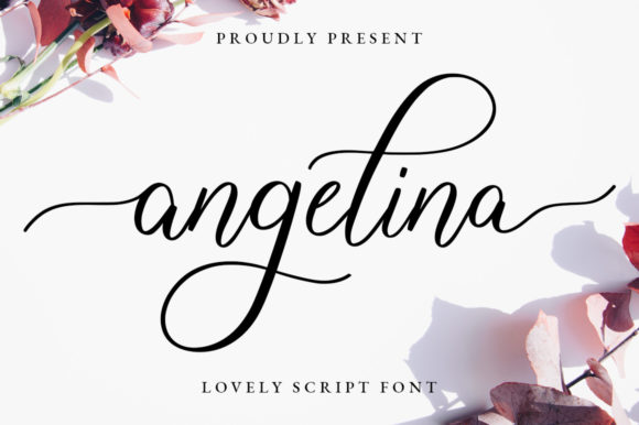 Angelina Font Poster 1