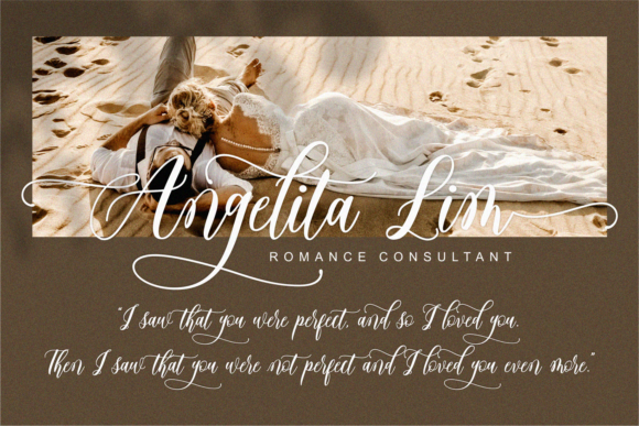 Angelina Font Poster 4