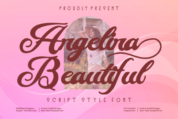 Angelina Beautiful Font Poster 1