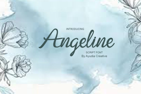 Angeline Font Poster 1