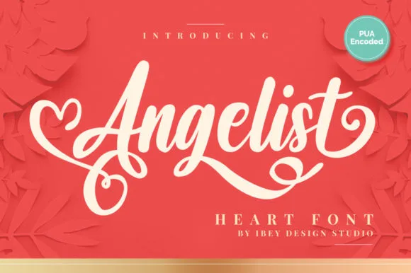 Angelist Heart Font Poster 1