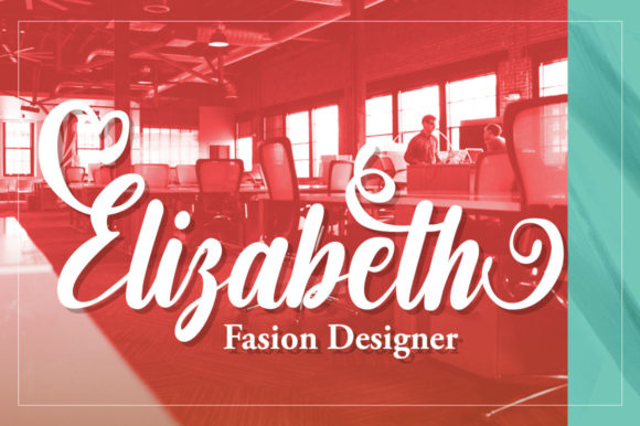 Angelist Heart Font Poster 3