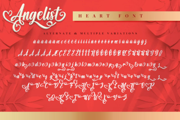 Angelist Heart Font Poster 9