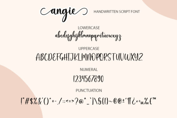 Angie Font Poster 7