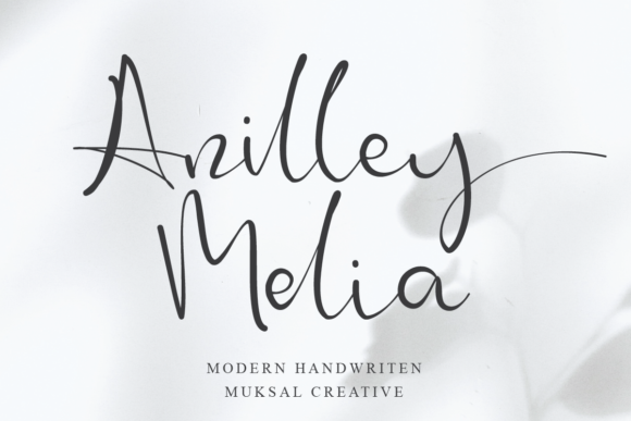 Anilley Melia Font Anilley Melia Font Poster 1