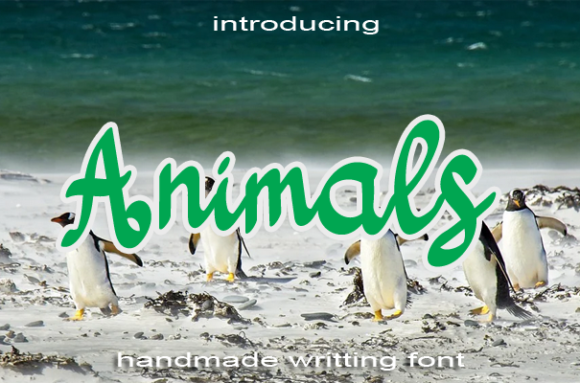 Animals Font Poster 1