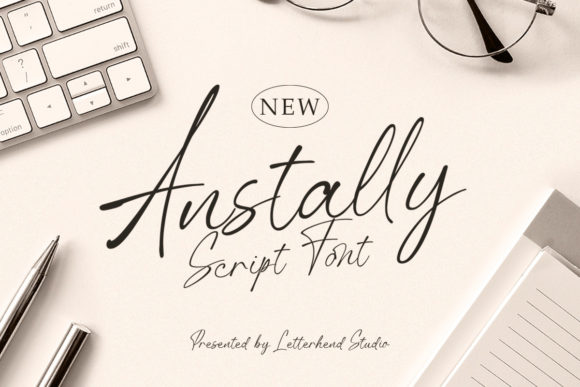 Anstally Script Font Poster 1