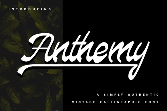 Anthemy Font Anthemy Font Poster 1