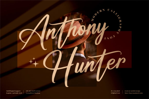 Anthony Hunter Font Poster 1