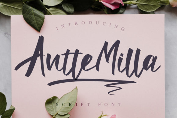 Antte Milla Font Poster 1