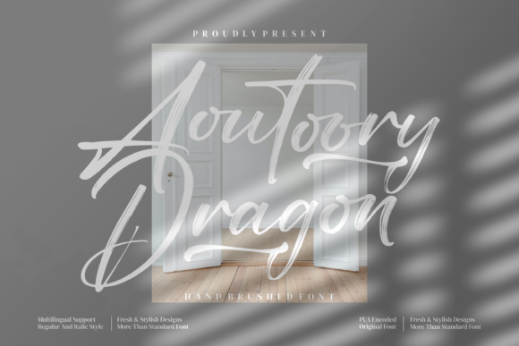 Aoutoory Dragon Font Poster 1
