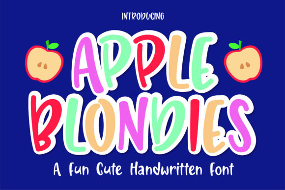Apple Blondies Font Poster 1