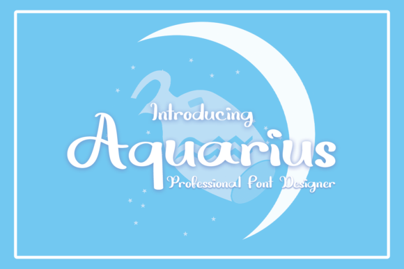 Aquarius Font Poster 1