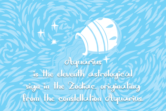 Aquarius Font Poster 3